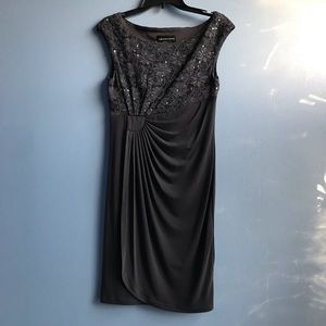 Connected Apparel Gray Dress